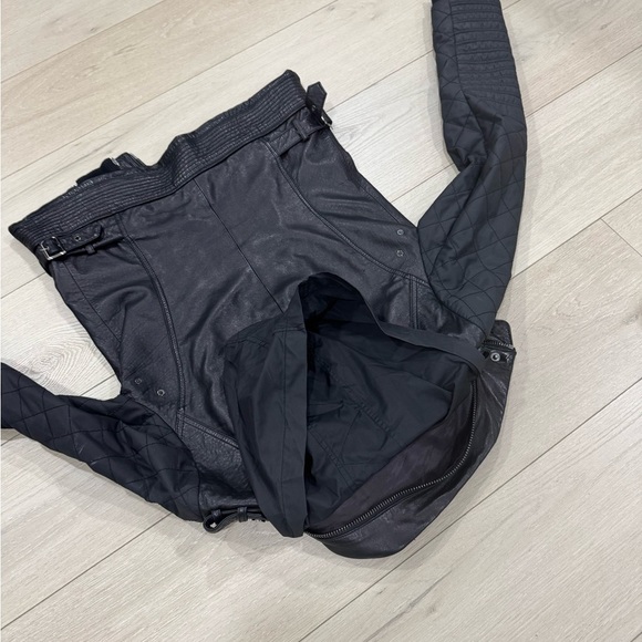 Ashley B Hooded Leather Moto Jacket - Picture 12 of 13